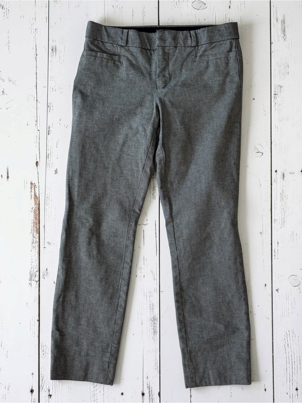 Banana Republic Sloan Gray Ankle Pants Women’s Size 2 Stretch Slim Trouser
